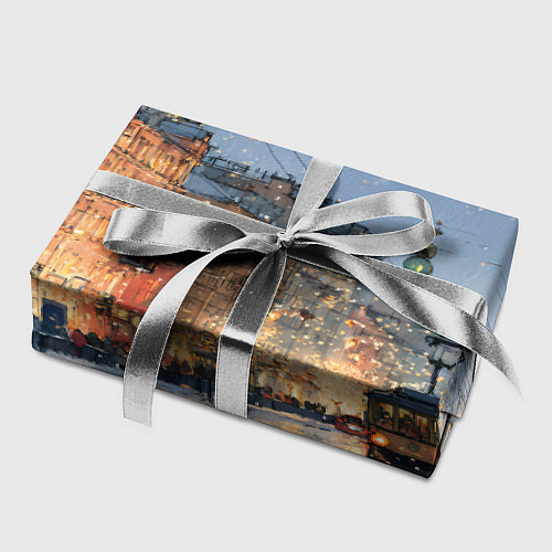 Бумага для упаковки Вечер Санкт-Петербурга / 3D-принт – фото 2