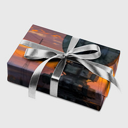 Бумага для упаковки Радиоэфир на закате, цвет: 3D-принт — фото 2