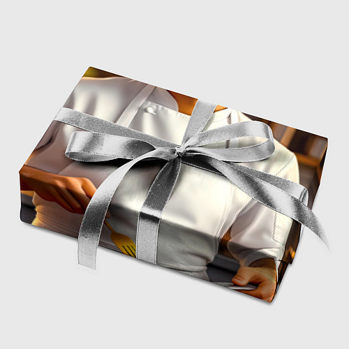 Бумага для упаковки Шеф-повар в деле / 3D-принт – фото 2