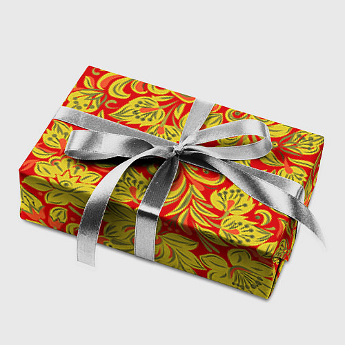 Бумага для упаковки Хохлома / 3D-принт – фото 2