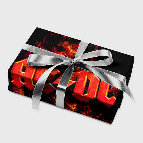Бумага для упаковки AC/DC Flame / 3D-принт – фото 2