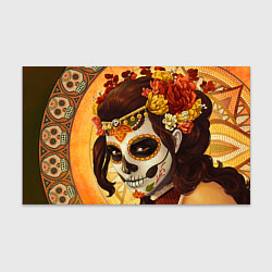Бумага для упаковки Девушка. Сахарный череп, цвет: 3D-принт