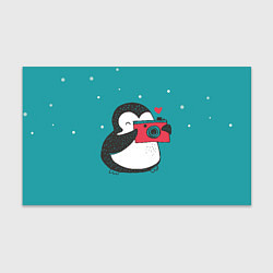 Бумага для упаковки Пингвин с фотоаппаратом, цвет: 3D-принт