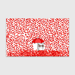 Бумага для упаковки Сердцепад и сердитый кот, цвет: 3D-принт