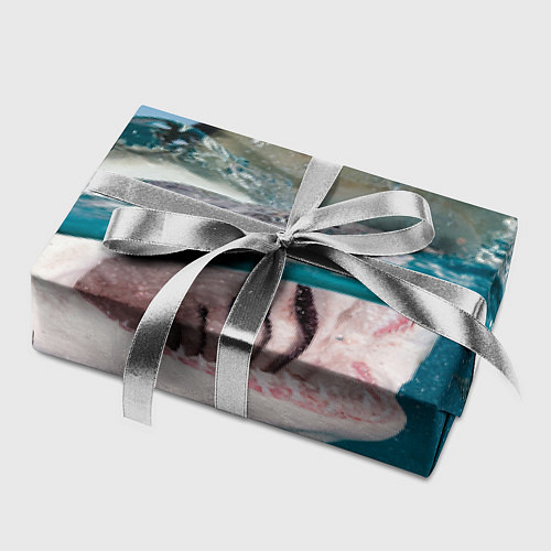 Бумага для упаковки Хищная акула / 3D-принт – фото 2