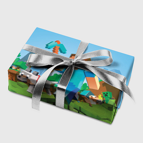 Бумага для упаковки Minecraft Summer / 3D-принт – фото 2