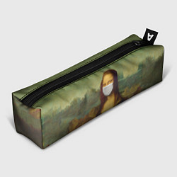 Пенал для ручек Мона Лиза в маске, цвет: 3D-принт