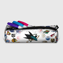 Пенал для ручек San Jose Sharks NHL teams pattern, цвет: 3D-принт — фото 2