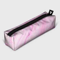 Пенал для ручек Розовые разводы краска зефир, цвет: 3D-принт