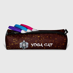 Пенал для ручек Кошачья Йога - Гранж, цвет: 3D-принт — фото 2