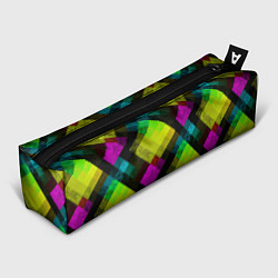 Пенал для ручек Абстрактный разноцветный узор, цвет: 3D-принт