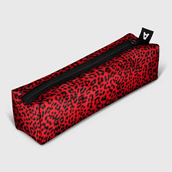 Пенал для ручек Леопард Красный, цвет: 3D-принт