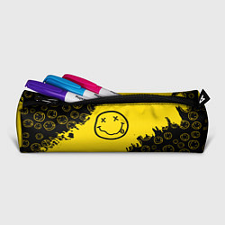 Пенал для ручек Nirvana Smile Нирвана Рваный Паттерн, цвет: 3D-принт — фото 2