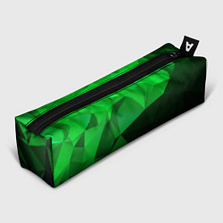 Пенал для ручек Изумрудный Зеленый Геометрия, цвет: 3D-принт