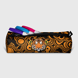 Пенал для ручек Голова тигра с бабочкой, цвет: 3D-принт — фото 2