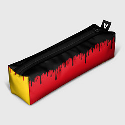 Пенал для ручек Флаг Германии потёки, цвет: 3D-принт