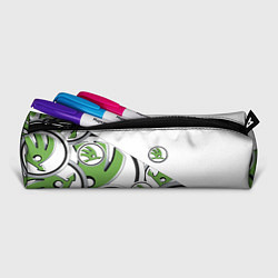 Пенал для ручек Skoda Шкода Half Pattern, цвет: 3D-принт — фото 2