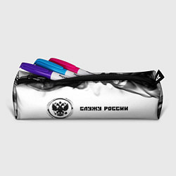 Пенал для ручек RUSSIA - ГЕРБ Служу России Огонь, цвет: 3D-принт — фото 2