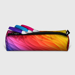 Пенал для ручек Разноцветные цифровые волны, цвет: 3D-принт — фото 2