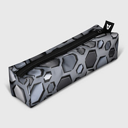 Пенал для ручек Металлическая киберпанк броня - Серый, цвет: 3D-принт