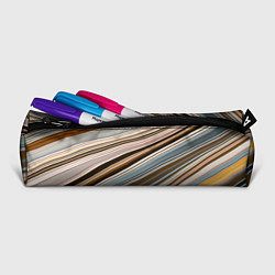 Пенал для ручек Colored wavy lines, цвет: 3D-принт — фото 2
