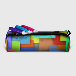 Пенал для ручек Разноцветные кубы, цвет: 3D-принт — фото 2