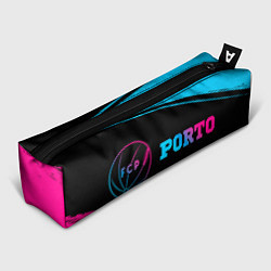 Пенал для ручек Porto - neon gradient: надпись и символ, цвет: 3D-принт