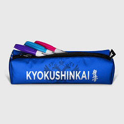 Пенал для ручек Киокушинкай карате - на синем фоне, цвет: 3D-принт — фото 2