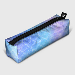 Пенал для ручек Голубая чешуя русалки - паттерн, цвет: 3D-принт