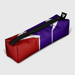 Пенал для ручек Белые, красные, синие полосы, цвет: 3D-принт
