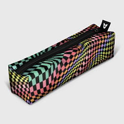 Пенал для ручек Colorful avant-garde chess pattern - fashion, цвет: 3D-принт