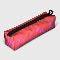Пенал для ручек Паттерн со штрихами розовый, цвет: 3D-принт