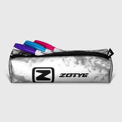 Пенал для ручек Zotye speed на светлом фоне со следами шин: надпис, цвет: 3D-принт — фото 2