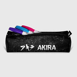 Пенал для ручек Akira glitch на темном фоне: надпись и символ, цвет: 3D-принт — фото 2