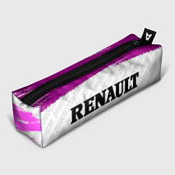 Пенал для ручек Renault pro racing: надпись и символ, цвет: 3D-принт