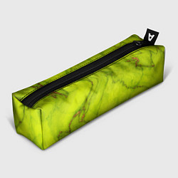 Пенал для ручек Abstraction green, цвет: 3D-принт