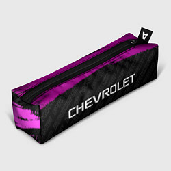 Пенал для ручек Chevrolet pro racing: надпись и символ, цвет: 3D-принт