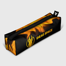 Пенал для ручек Dead Space - gold gradient: надпись и символ, цвет: 3D-принт