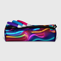 Пенал для ручек Неоновые волны фиолетового оттенка, цвет: 3D-принт — фото 2