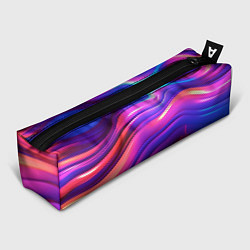 Пенал для ручек Неоновые волны, цвет: 3D-принт