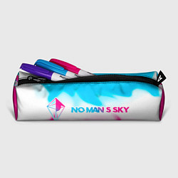 Пенал для ручек No Mans Sky neon gradient style: надпись и символ, цвет: 3D-принт — фото 2