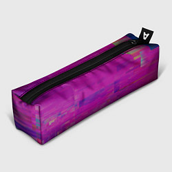 Пенал для ручек Фиолетово византийский глитч, цвет: 3D-принт