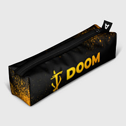 Пенал Doom - gold gradient: надпись и символ