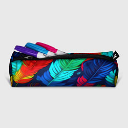 Пенал для ручек Яркие перья, цвет: 3D-принт — фото 2