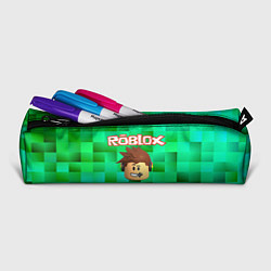 Пенал для ручек Roblox head на пиксельном фоне, цвет: 3D-принт — фото 2