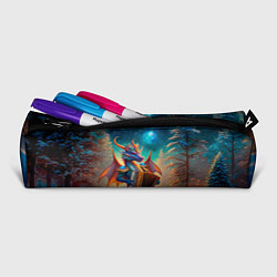 Пенал для ручек Дракон играет на аккордеоне, цвет: 3D-принт — фото 2