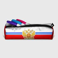 Пенал для ручек Герб Российской Федерации - полосы, цвет: 3D-принт — фото 2