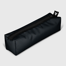 Пенал для ручек Шахматная мелкая клетка чёрно-серый, цвет: 3D-принт