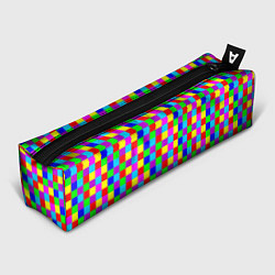 Пенал для ручек Разноцветные плитки, цвет: 3D-принт