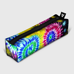 Пенал для ручек Colorful floral composition - tie-dye, цвет: 3D-принт